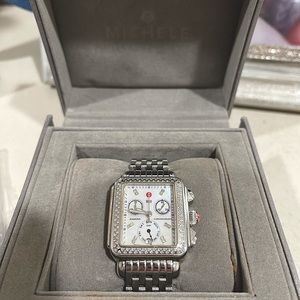 Michele deco watch Over one hundred diamonds